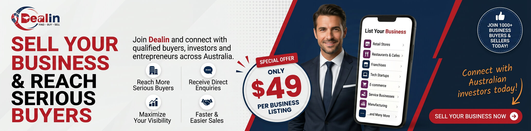 List your product on Dealin – $49 special offer to connect with local customers in Australia