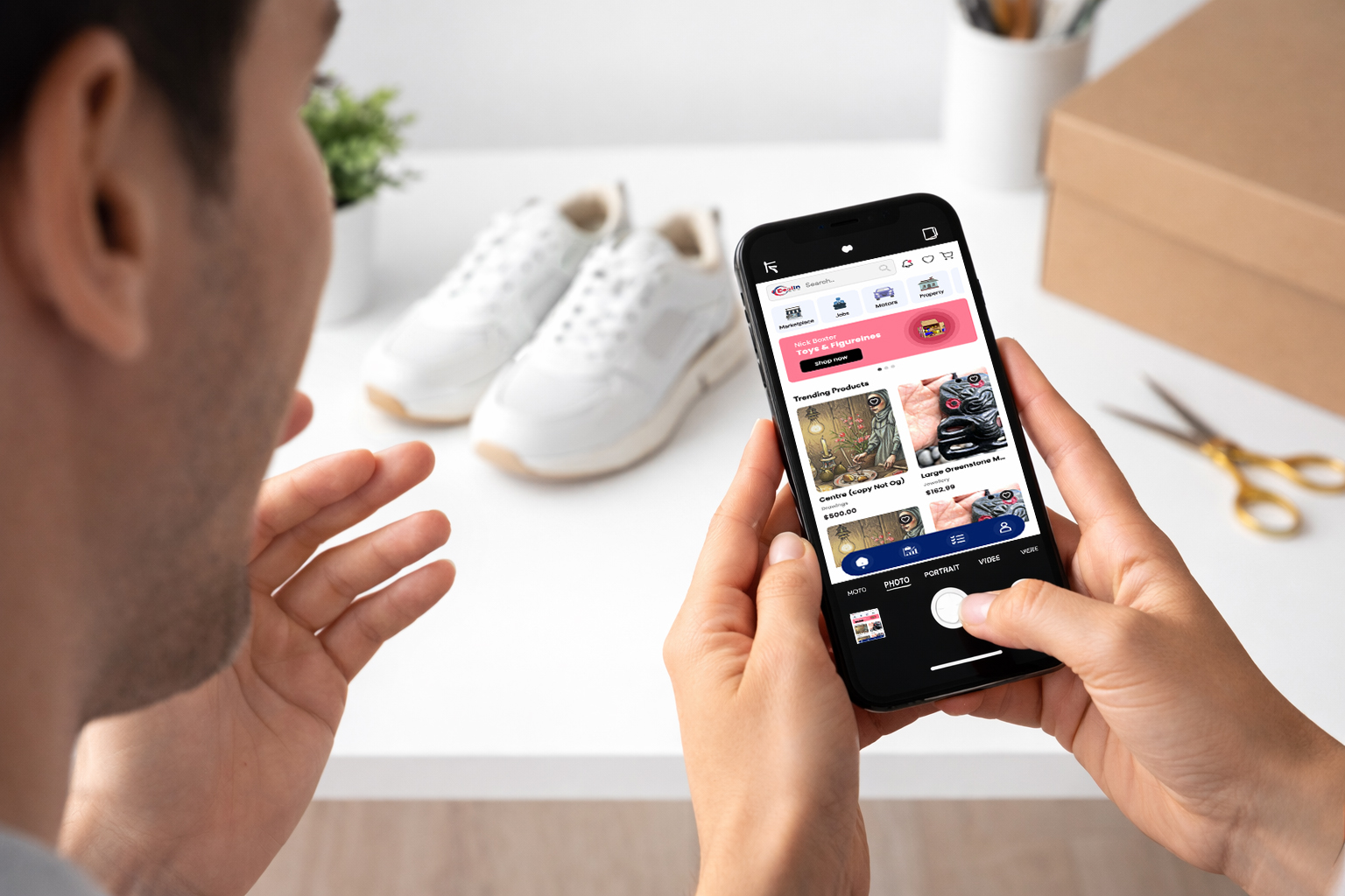 Australian seller writing a clear listing title online